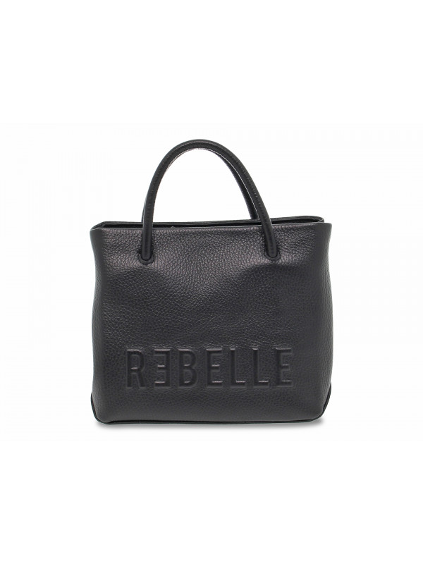 Handbag Rebelle FELICITY BABYBAG DOLLARO BLACK in black leather