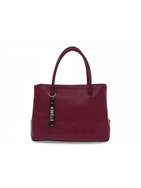 Handbag Rebelle JOY SHOPPER M DOLLARO in violet leather