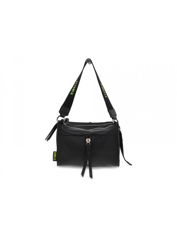 Handbag Rebelle MELISSA TRACOLLINA DOLLARO in black leather