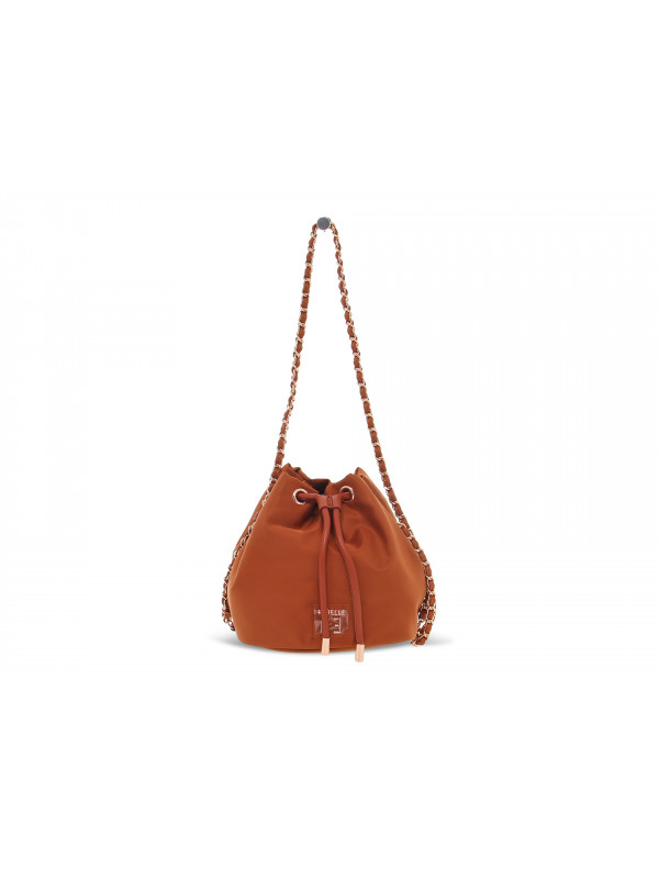 Handbag Rebelle ROXANNE BUKET S NYLON BLACK in rust nylon