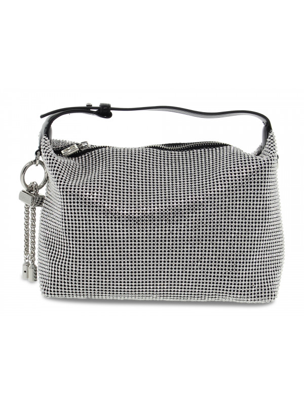Handbag Rebelle SHINY HANDBAG MINI CRYSTAL SILVER in silver crystal