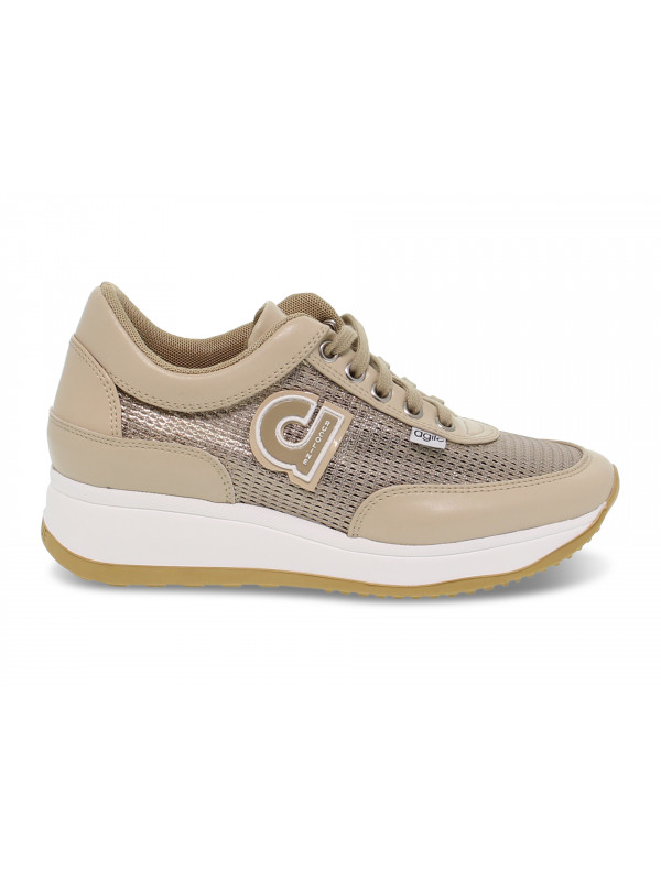Sneakers Ruco Line AGILE AUDREY in beige leather