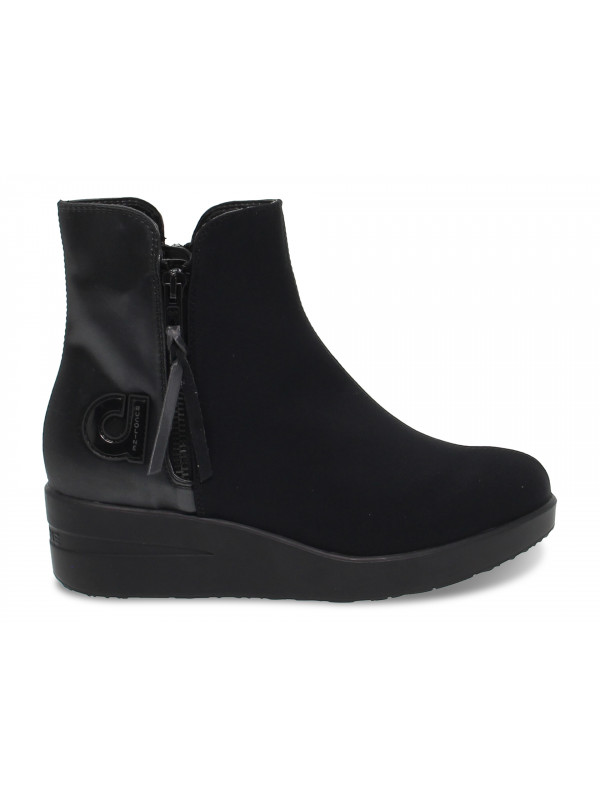 Ankle boot Ruco Line AGILE in black fabric