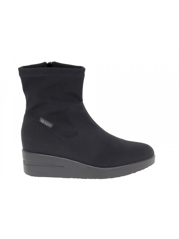 Ankle boot Ruco Line AGILE in black fabric