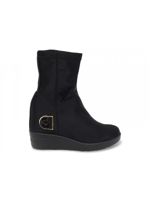 Ankle boot Ruco Line AGILE in black fabric