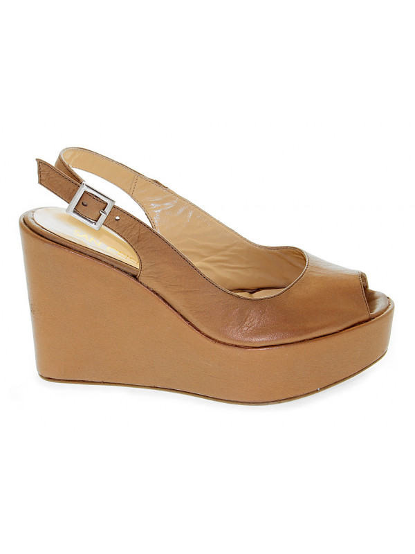 Wedge San Crispino in leather