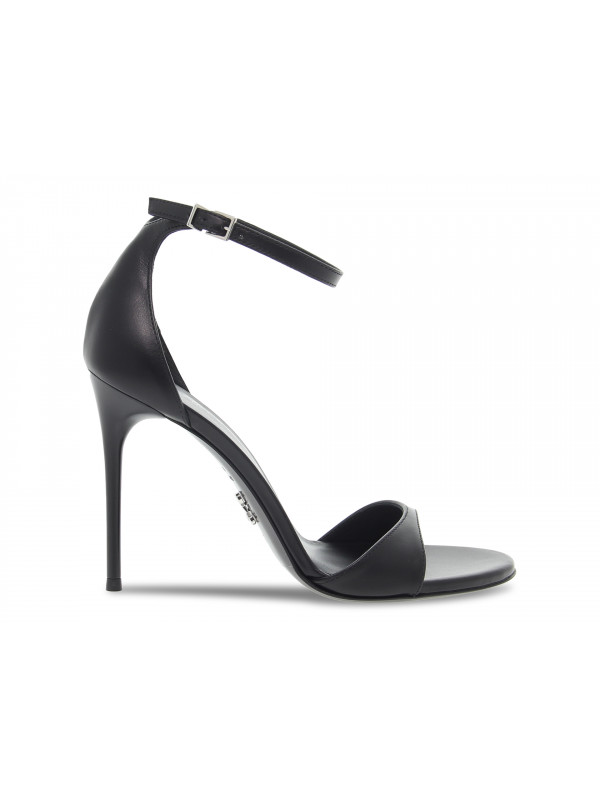 Heeled sandal Sergio Levantesi FERRAGNI COLOR BLACK in black tassel