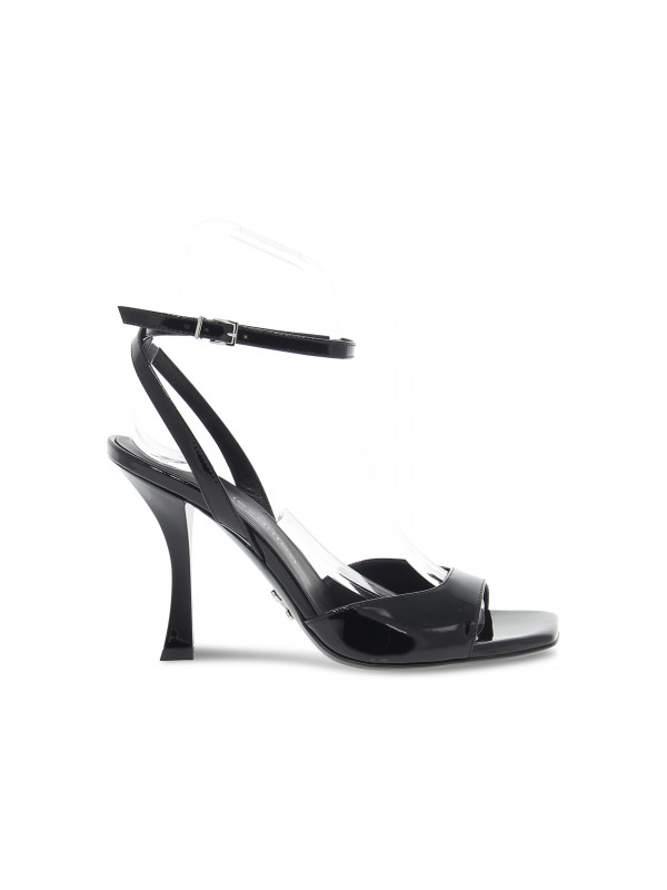 Heeled sandal Sergio Levantesi GUCCI TANIA PAINT in black paint