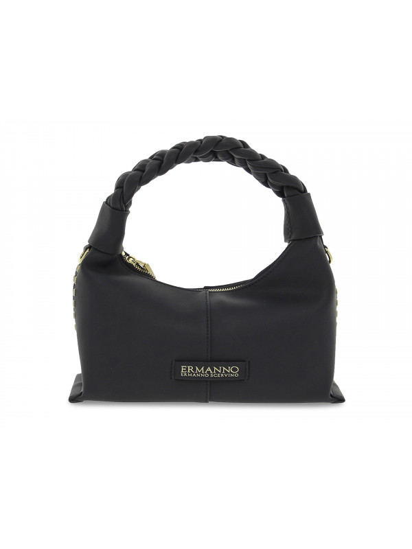 Handbag Ermanno Scervino CROSSBODY LEILA in black faux leather