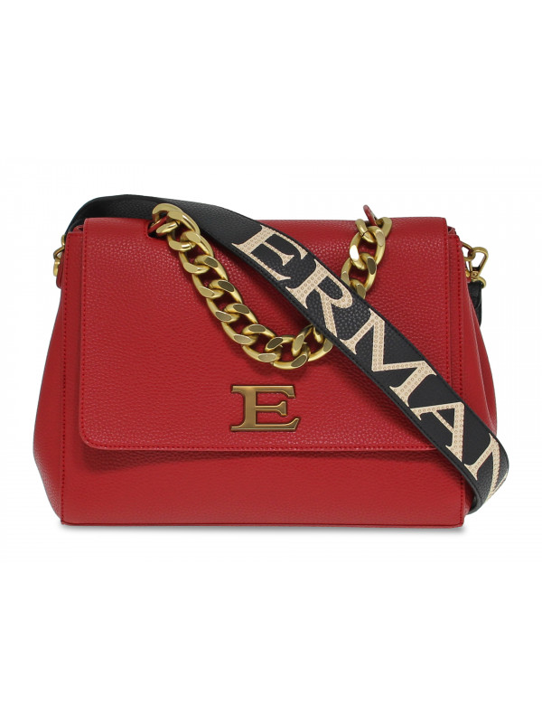 Shoulder bag Ermanno Scervino NEW EBA SMALL FLAP in red leather