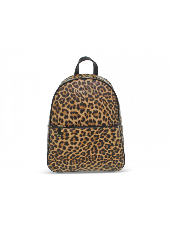 Backpack Ermanno Scervino BACKPACK MAVIS in leopard print faux leather