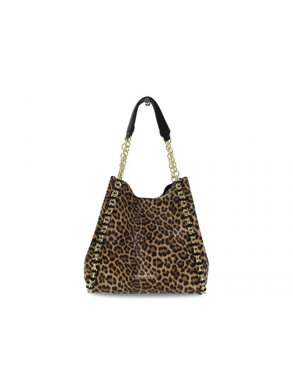 Shoulder bag Ermanno Scervino TOTE MAVIS in leopard print faux leather