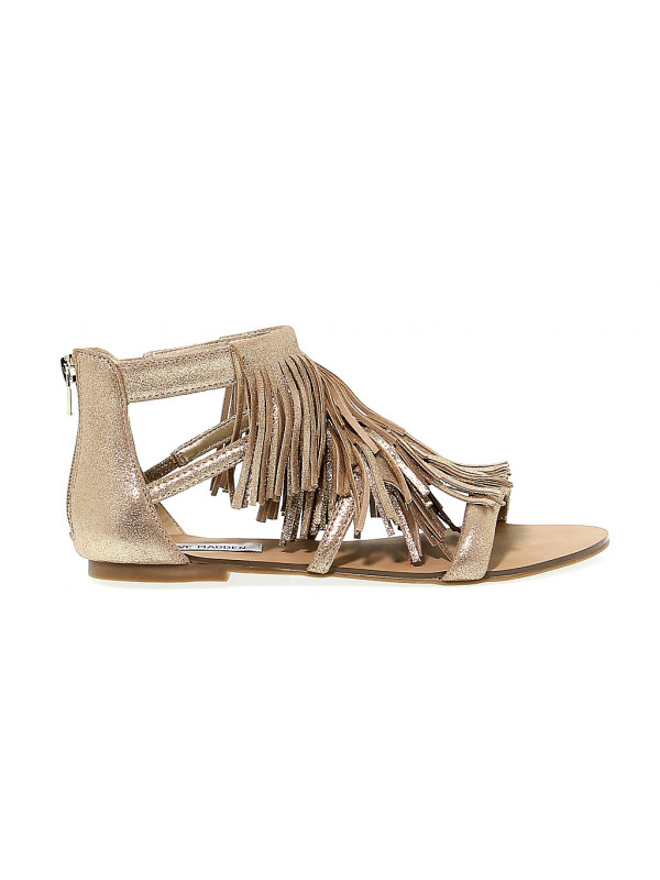 Gold fringe sandals deals
