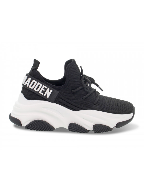 Sneakers Steve Madden PROTEGE BLACK in black fabric