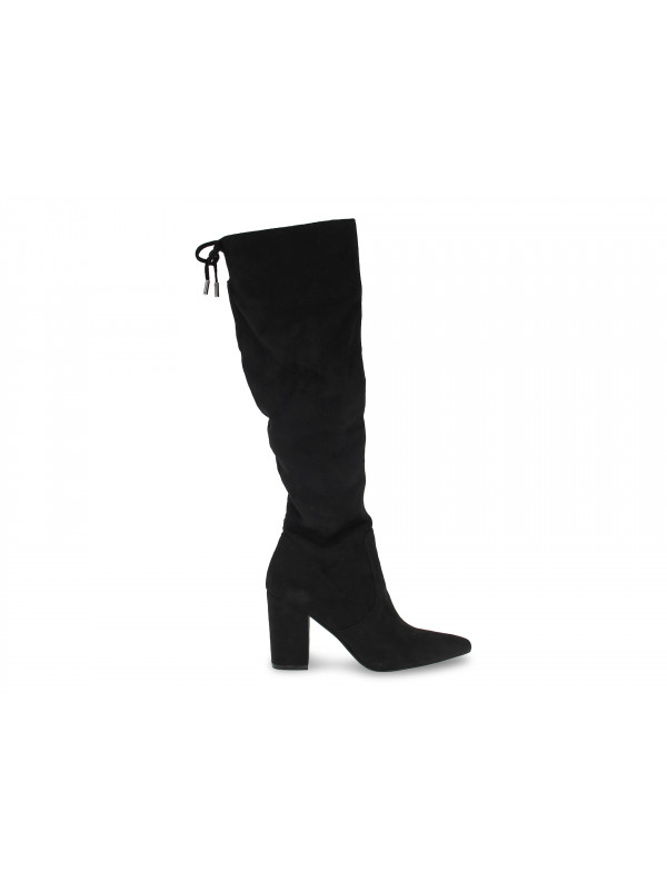 Boot Steve Madden RISKY BLACK MICROSUEDE in black micro