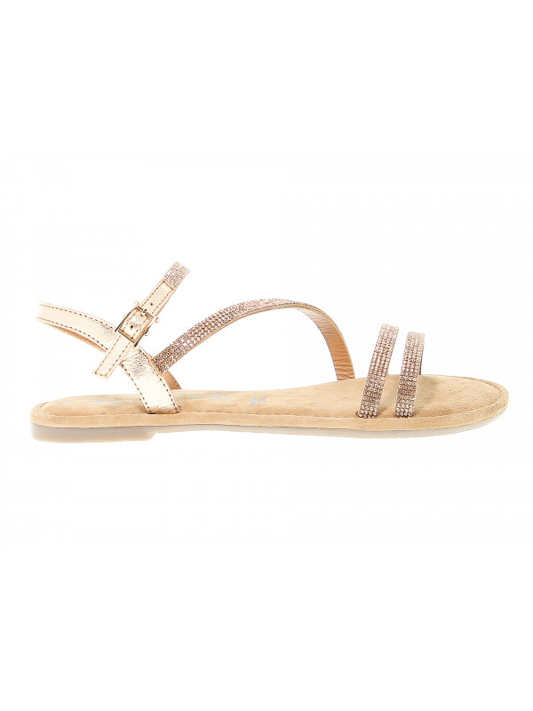 Flat sandals Tamaris in leather