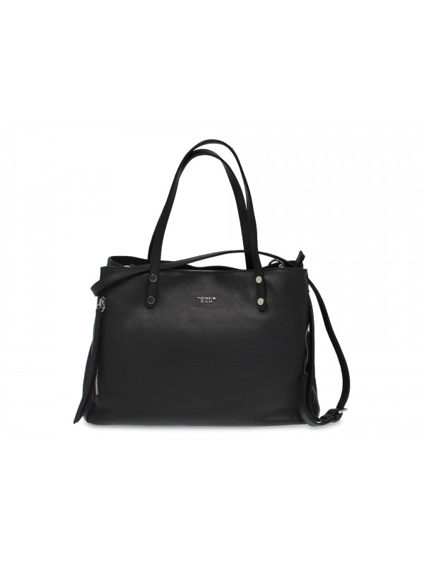 Tote bag Tosca Blu RACHELE BAG in black leather