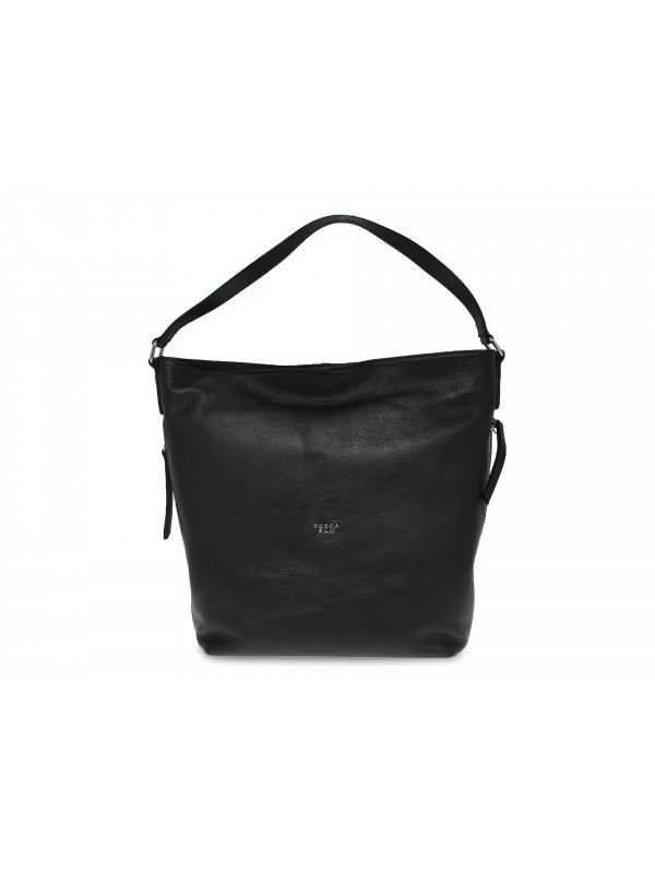 Shoulder bag Tosca Blu RACHELE DUFFEL BAG in black leather