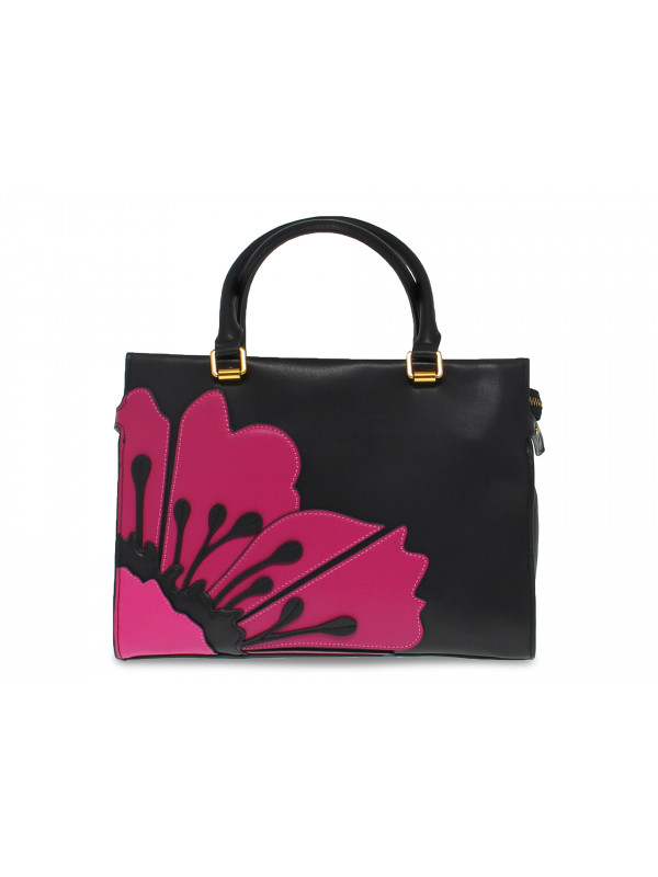Handbag Tosca Blu CECILIA BOWLING BAG in black leather