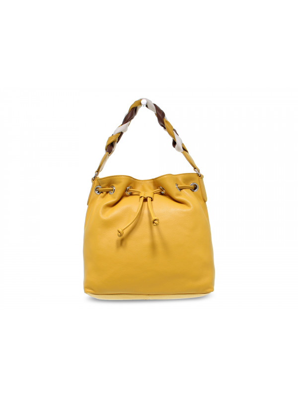 Shoulder bag Tosca Blu PRIMULA SACCA in yellow leather