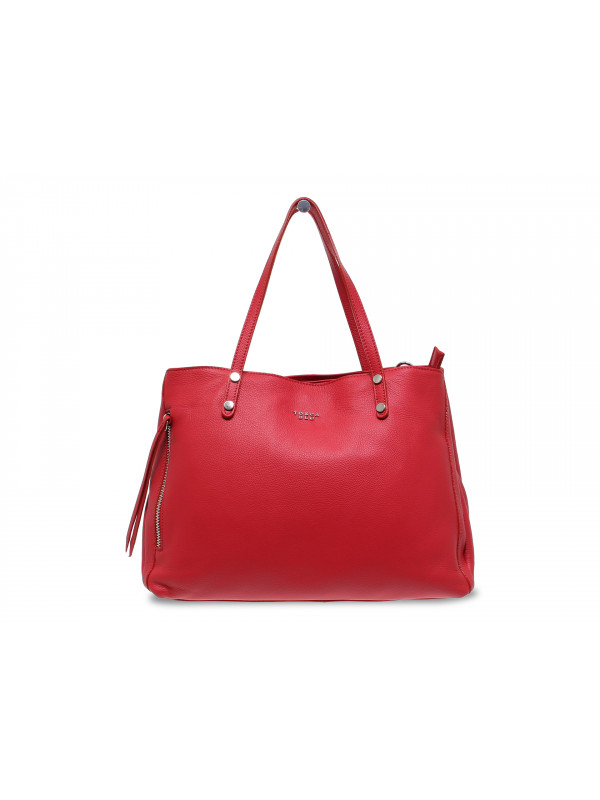 Handbag Tosca Blu RANUNCOLO in red leather