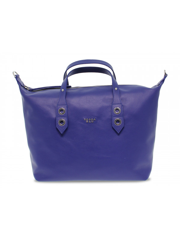 Handbag Tosca Blu AZALEA in cornflower blue leather