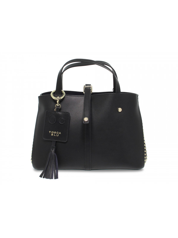 Handbag Tosca Blu GIRASOLE in black leather