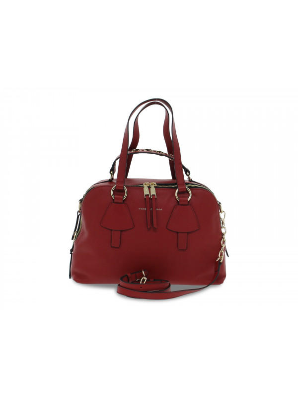 Handbag Tosca Blu BAULETTO LAMPONE in red leather