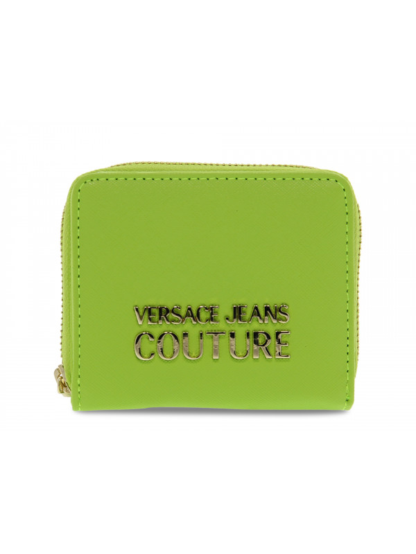 Wallet Versace Jeans Couture JEANS COUTURE RANGE A SKETCH 17 WALLET THELMA in lime saffiano