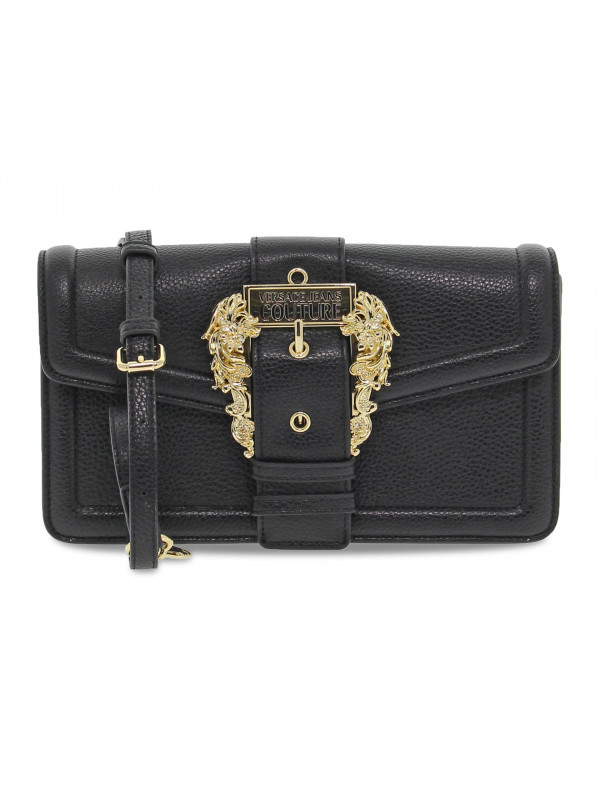 Handbag Versace Jeans Couture JEANS COUTURE SKETCH 4 BAG GRANA BUCKLE in black tassel
