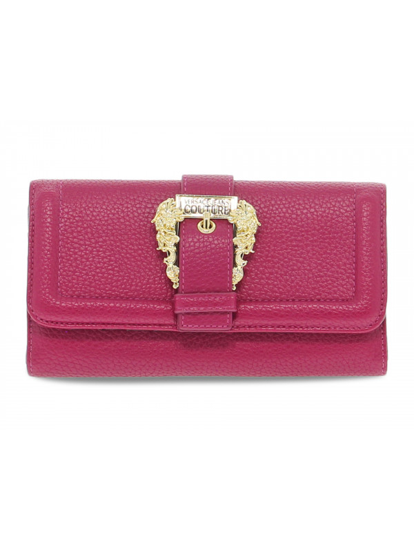 Clutch Versace Jeans Couture JEANS COUTURE RANGE F SKETCH WALLET GRAINY BUCKLE in ruby saffiano