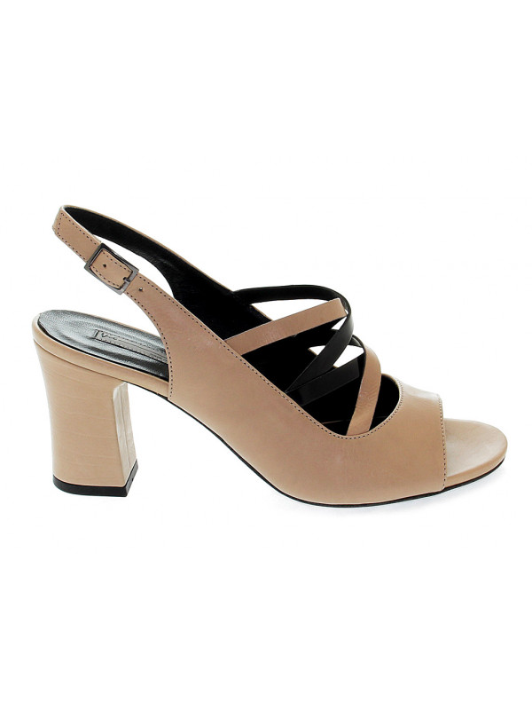 Heeled sandal Vic in leather