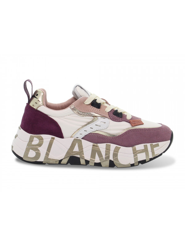 Sneakers Voile Blanche CLUB105 1I30 in violet suede leather