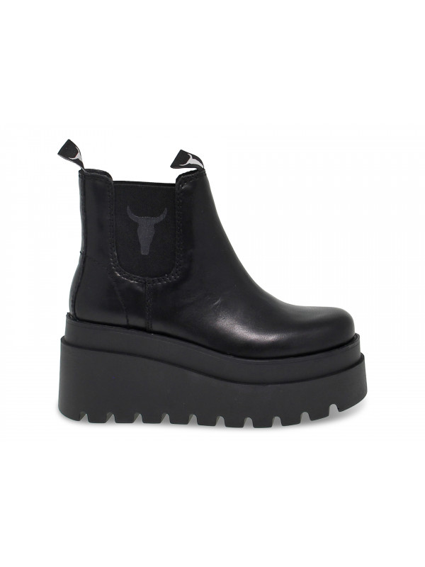 Ankle boot Windsor Smith DOVER NEVADA BLACK in black leather