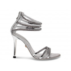 Heeled sandal Alberto Venturini GIOIELLO in silver crystal