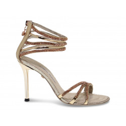 Heeled sandal Alberto Venturini GIOIELLO in copper crystal