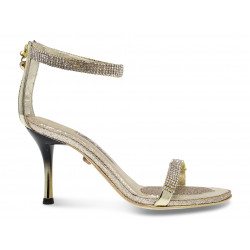 Heeled sandal Alberto Venturini GIOIELLO in gold crystal