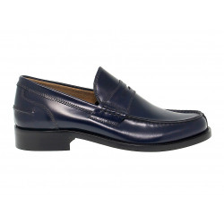 Loafer Antica Cuoieria COLLEGE in blue leather