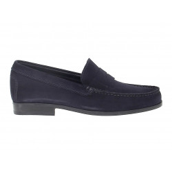 Loafer Antica Cuoieria TODS in blue suede leather