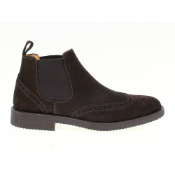 Low boot Antica Cuoieria STILE INGLESE in brown suede leather