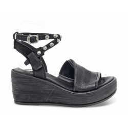 Wedge A.S.98 in black leather