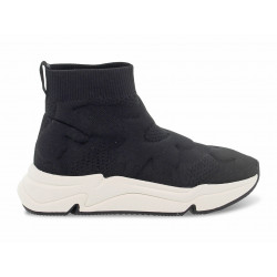 Sneakers Ash KNIT in black fabric