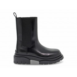 Low boot Ash STORM HIGH BEATLE in black leather