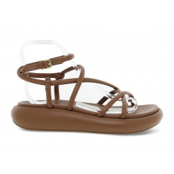 Flat sandals Ash VICE IMBOTTITO CINNAMON in leather tassel