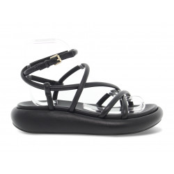 Flat sandals Ash VICE IMBOTTITO BLACK in black tassel