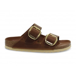 Flat sandals Birkenstock ARIZONA BIG BUCKLE in leather leather