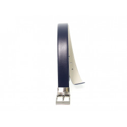 Belt Bikkembergs FORMAL METAL LOOP in leather