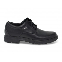 Lace-up shoes Clarks GORETEX in black leather