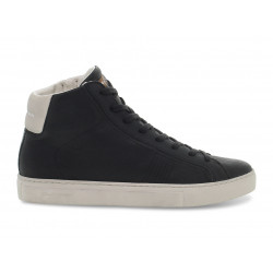 Sneakers Crime London HIGH TOP ESSENTIAL in black leather