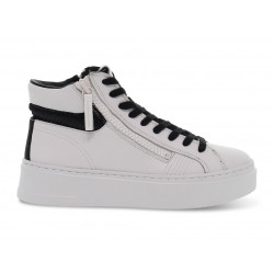 Sneakers Crime London WEIGHTLESS DOUBLE ZIP in white leather